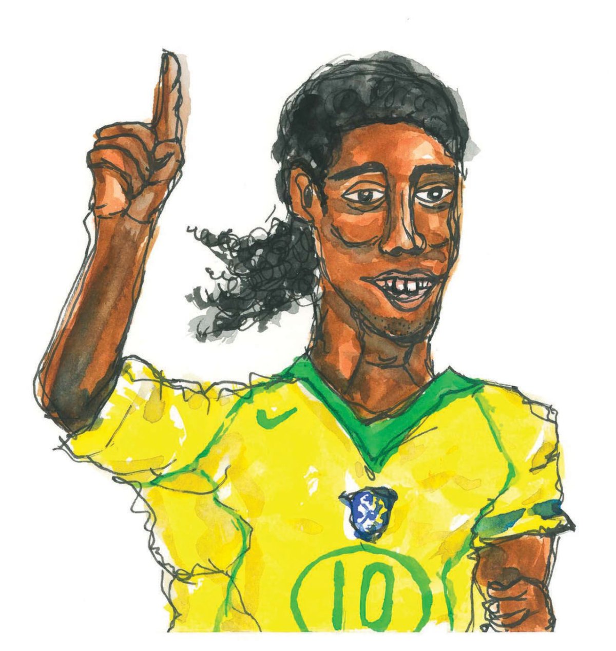 Роналдиньо рисунок