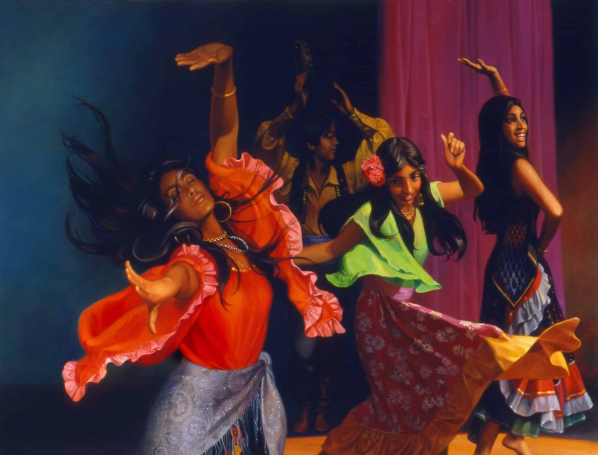 Цыганский табор арт