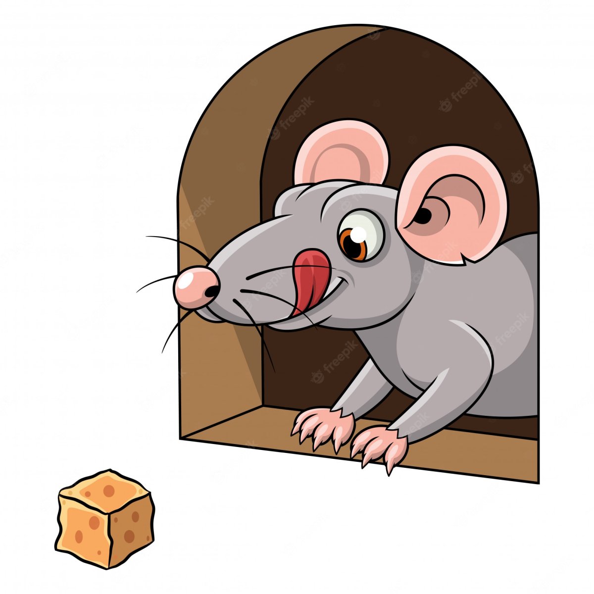 Крыса силуэт