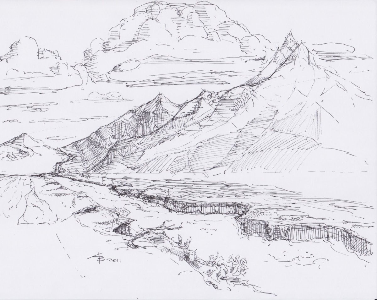 Горы для рисования