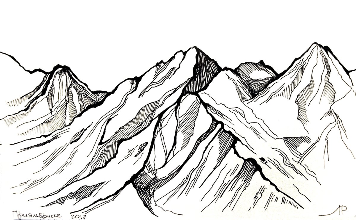 Раскраска эльбрус