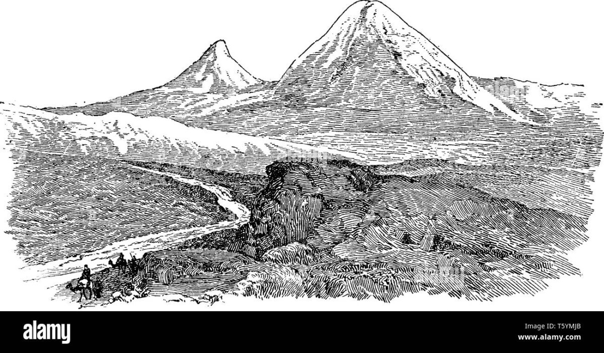 Гора Арарат гравюра