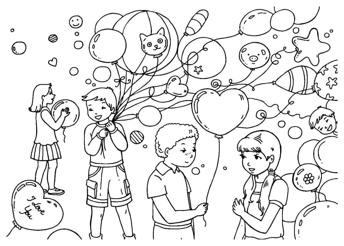 Салют раскраска для детей