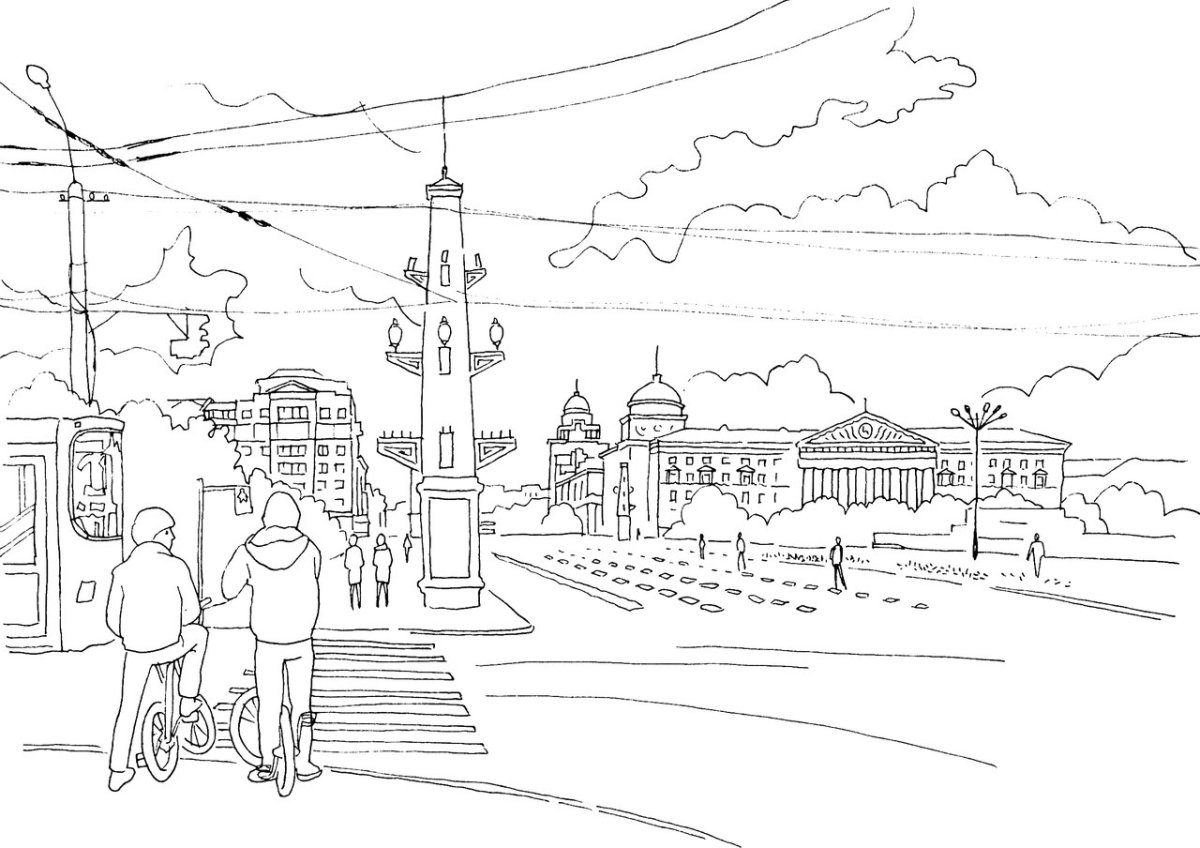 Салют раскраска для малышей