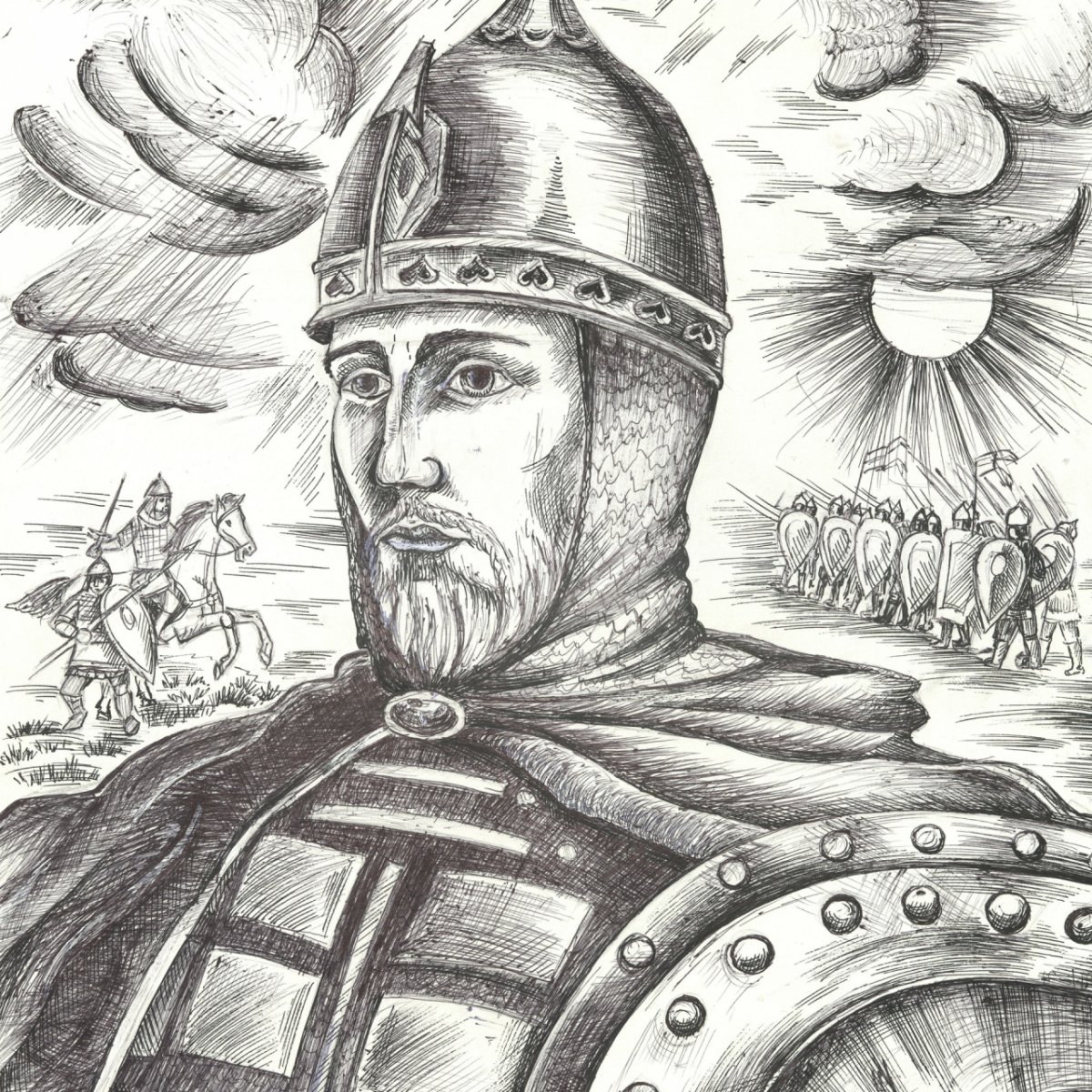 Сергий Радонежский прорись