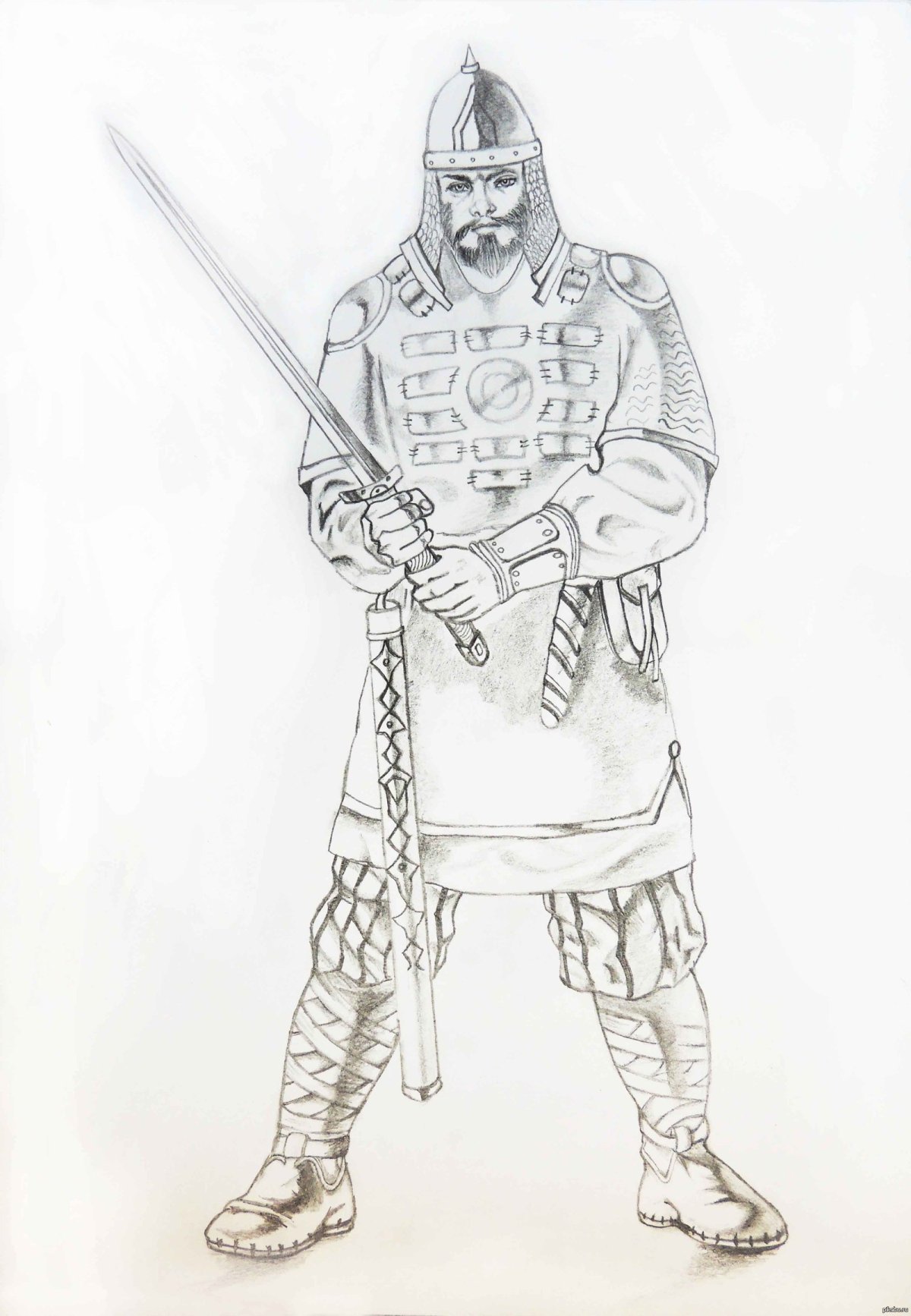 Рисунок к кантате Александра Невского