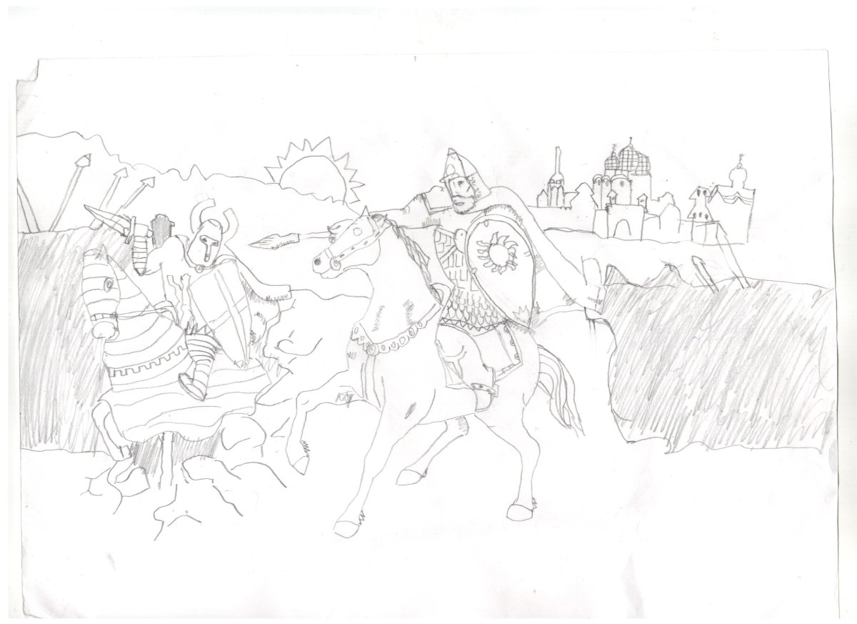 Книжка раскраска Святой благоверный князь Александр Невский