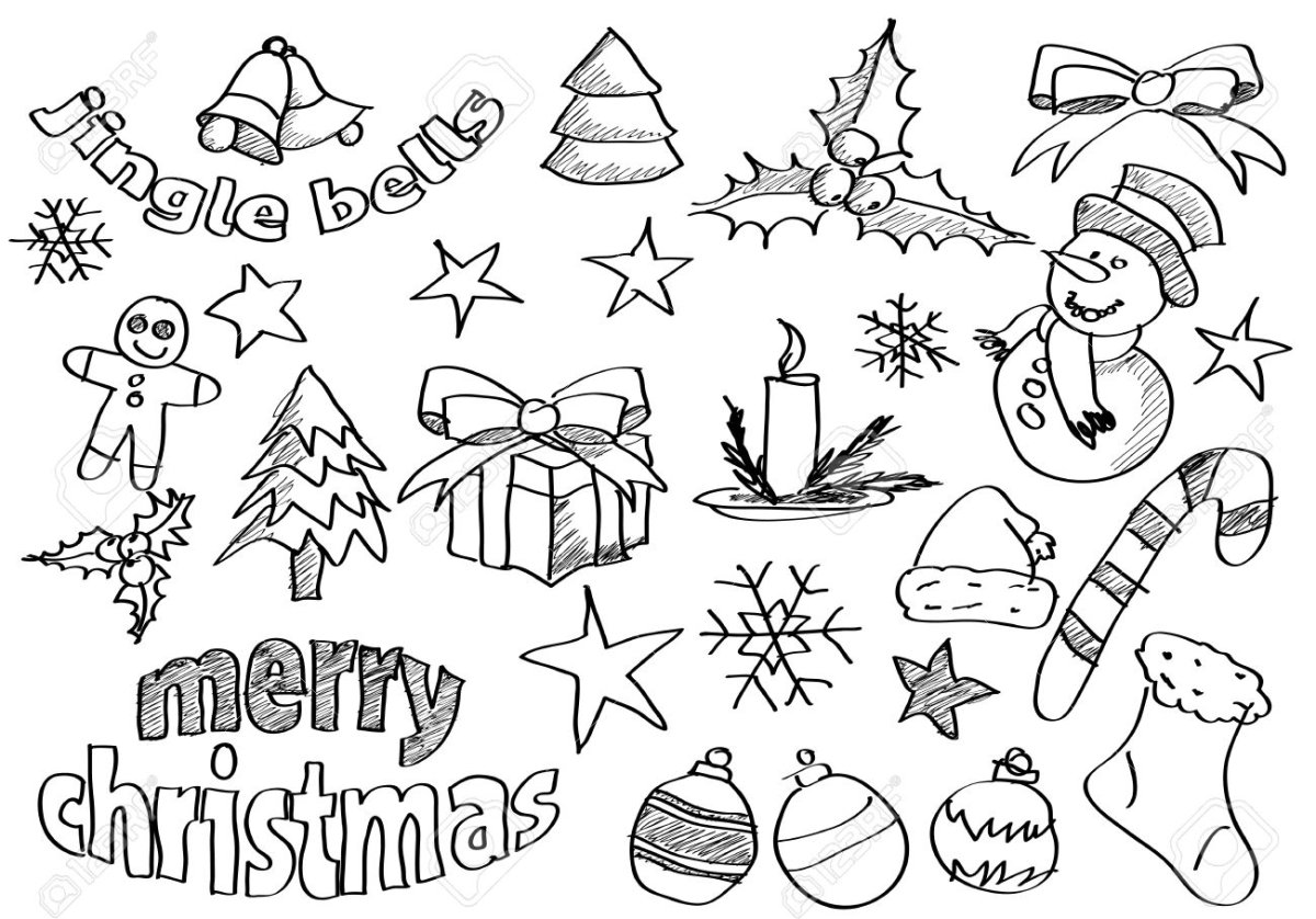 Английский малышам раскраски Рождество