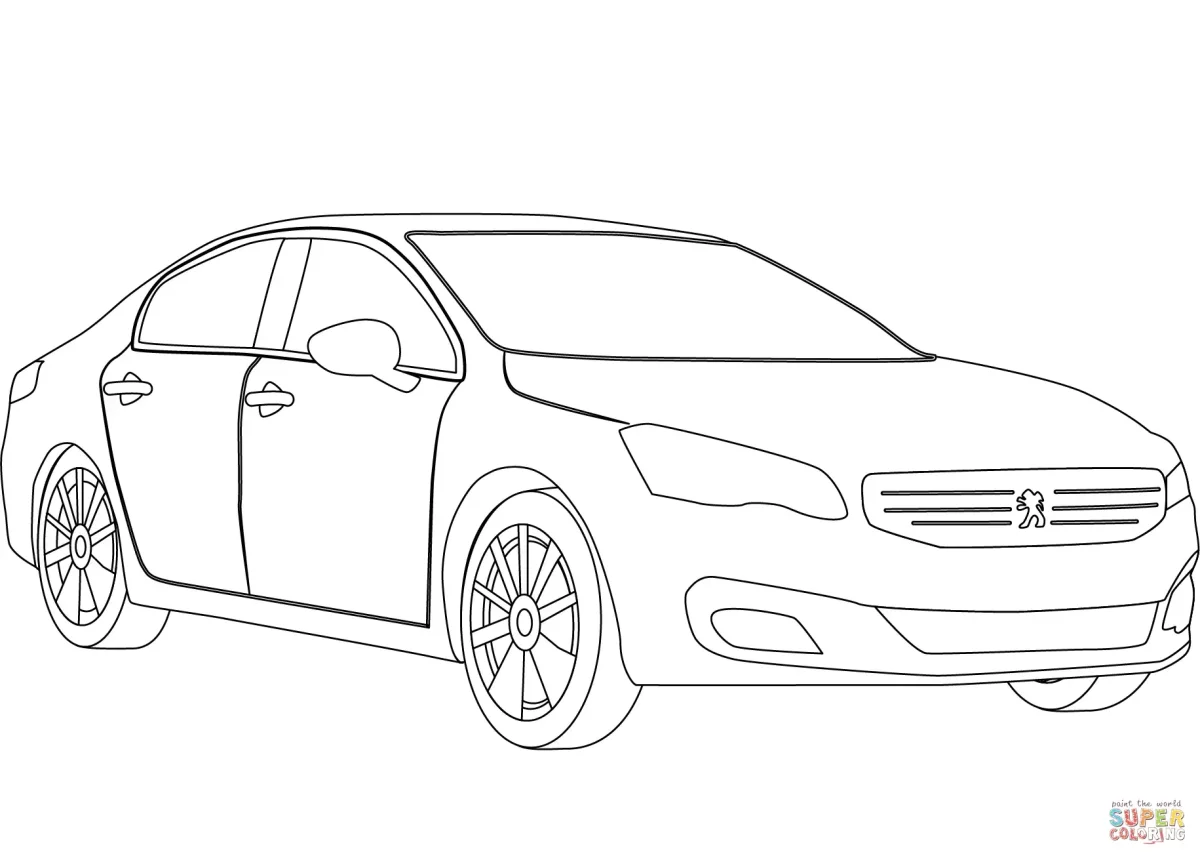 Раскраска Форд Опель Корса