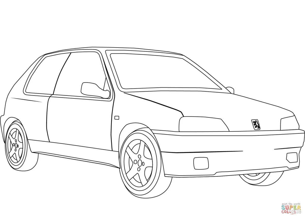 Фиат Альбеа раскраска