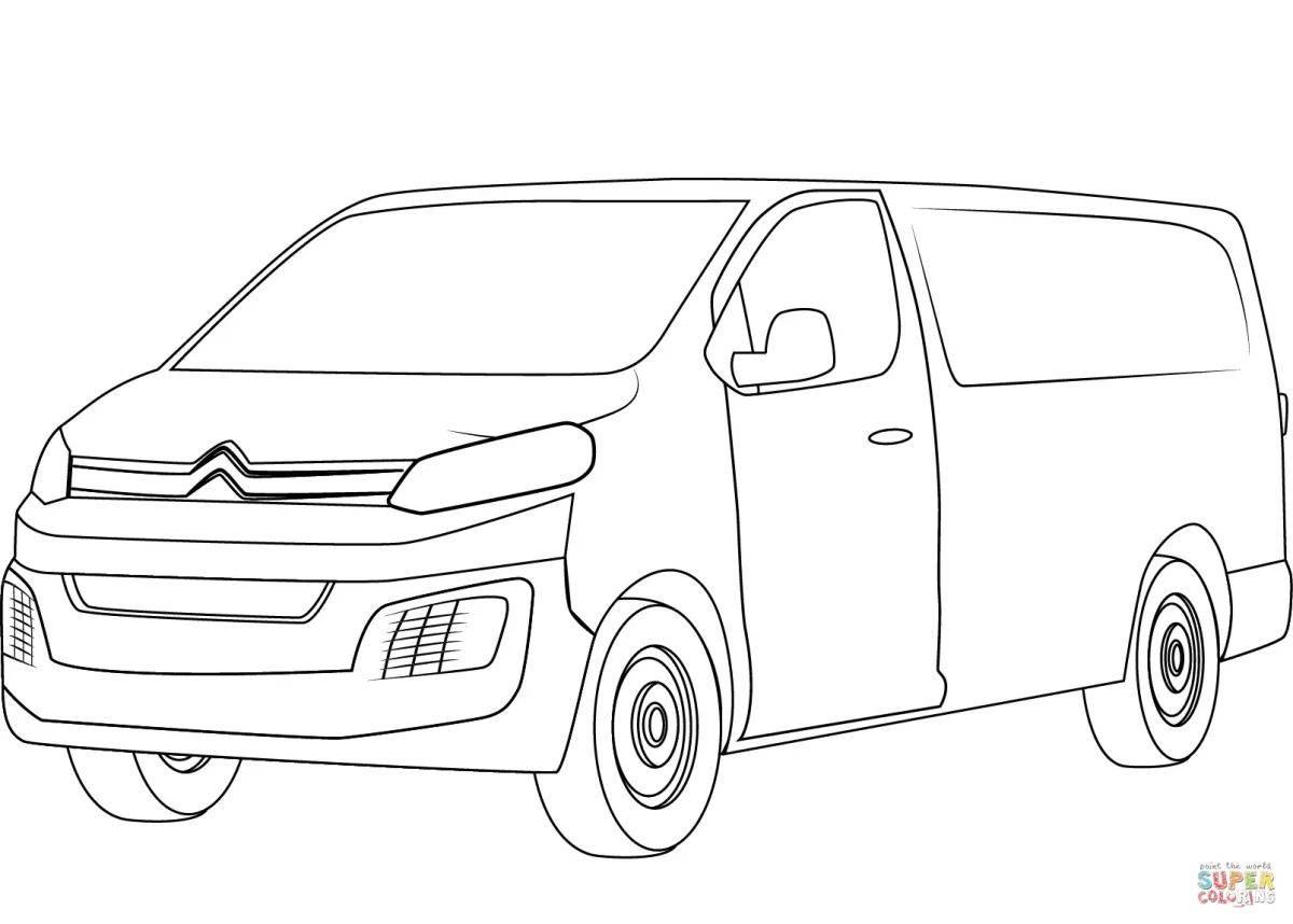 Раскраски автомобили Citroen c4