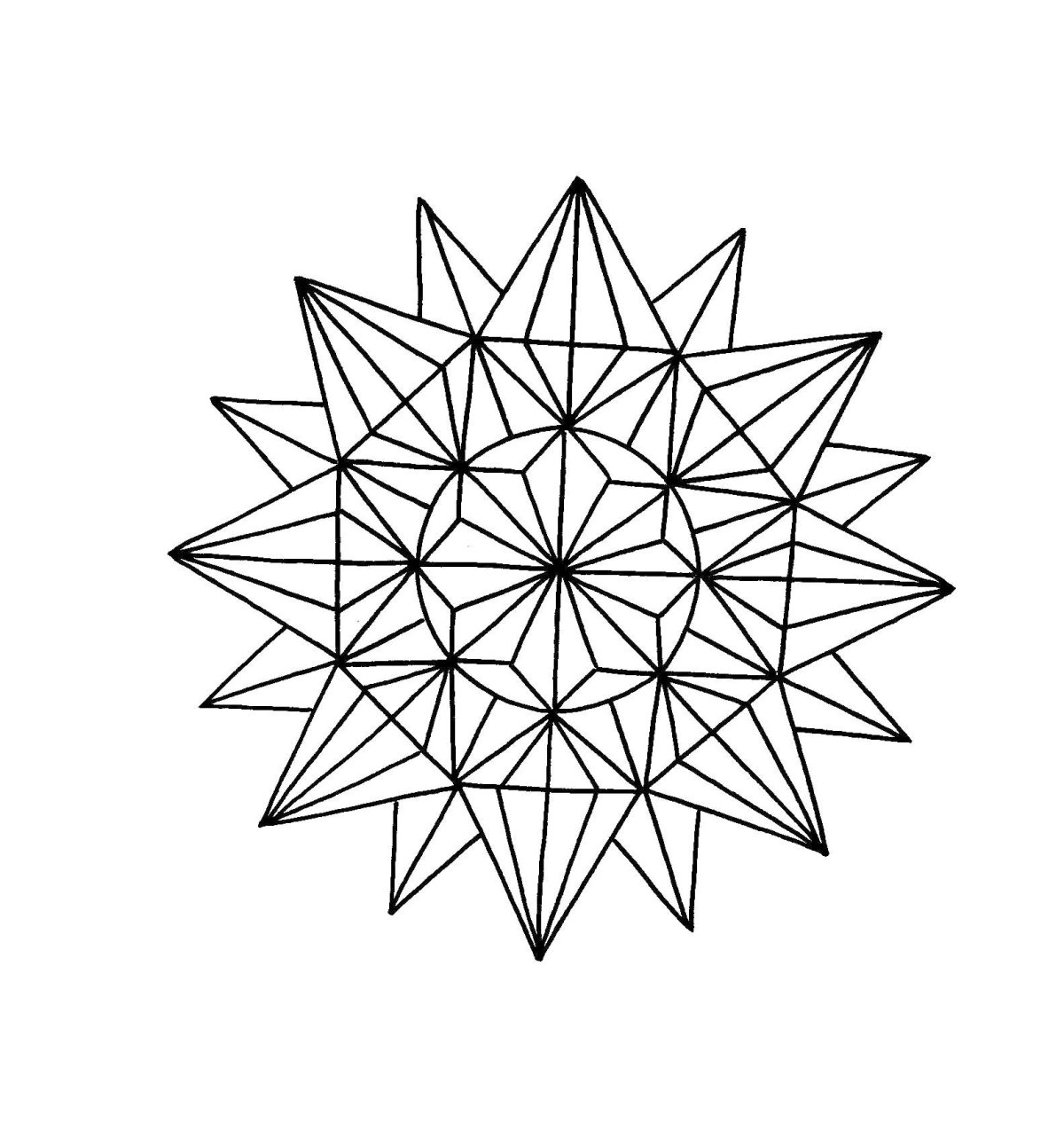 Мандалы геометрические черно белые