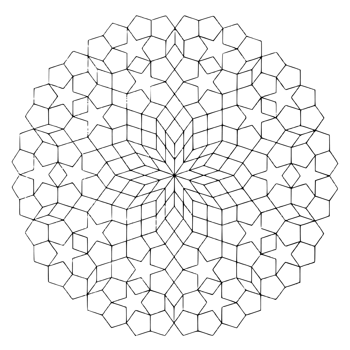 Сетка для рисования мандал