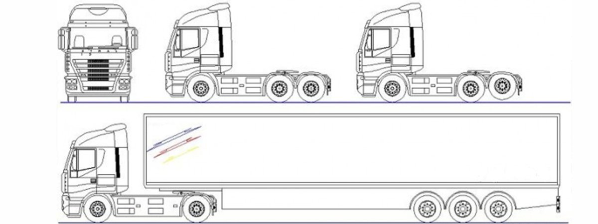 Чертеж фуры Вольво