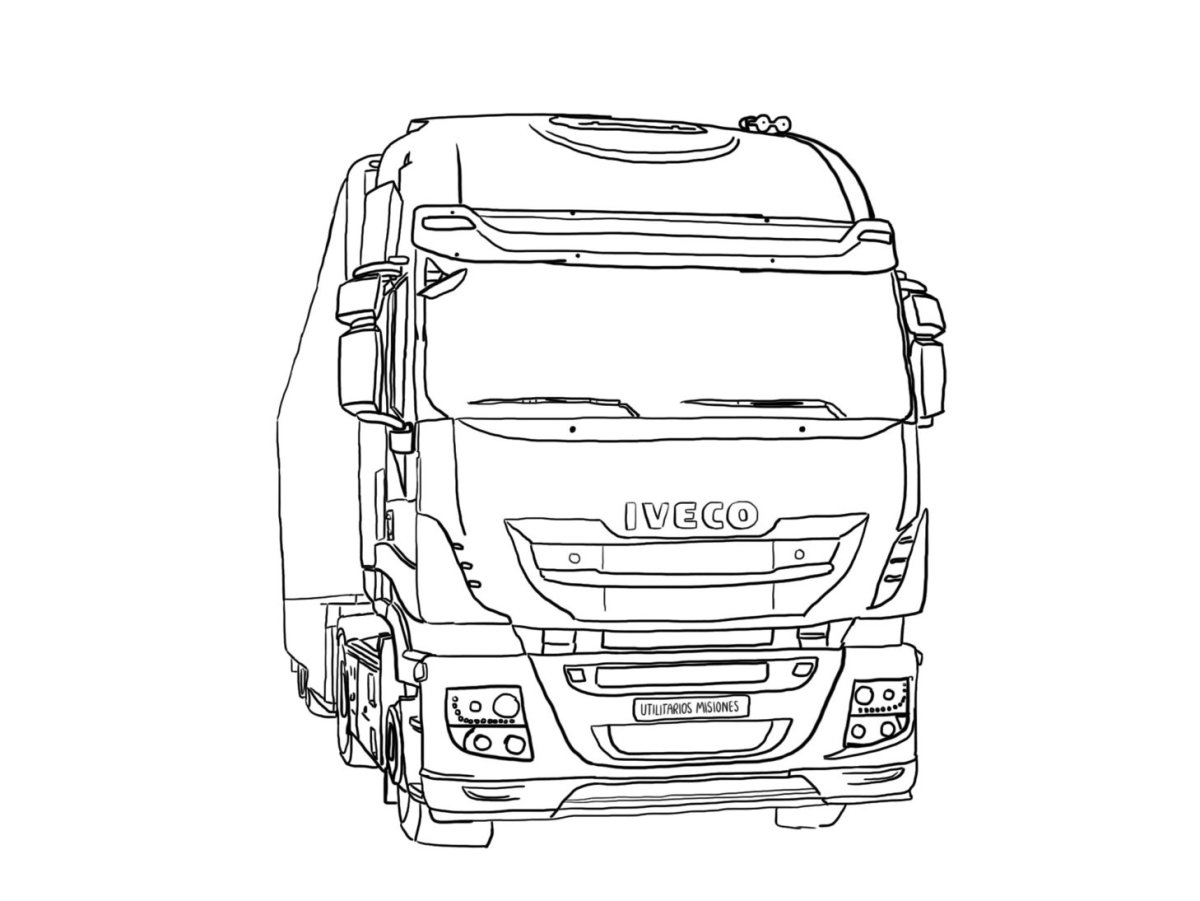 Раскраска Ивеко Стралис