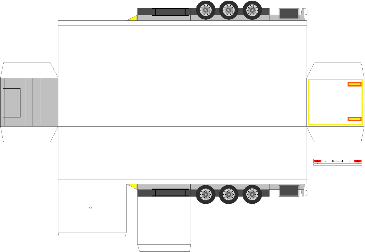 Прицеп из бумаги