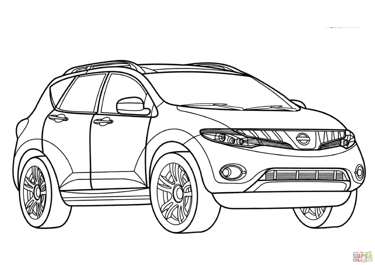 Kia Sorento раскраска