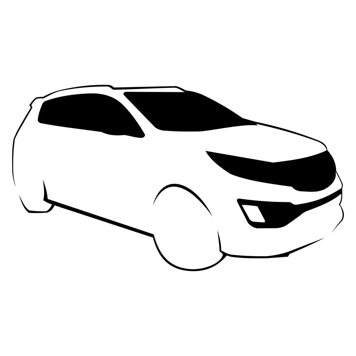 Раскраска Субару Форестер