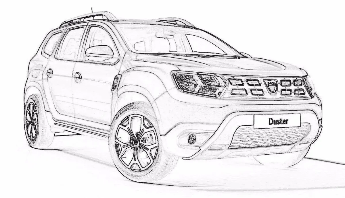 Раскраски машины Хендай Туссан