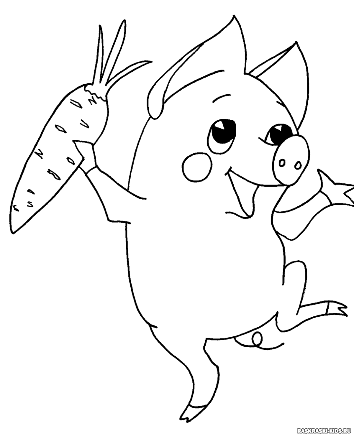 Поросенок Чуня раскраска