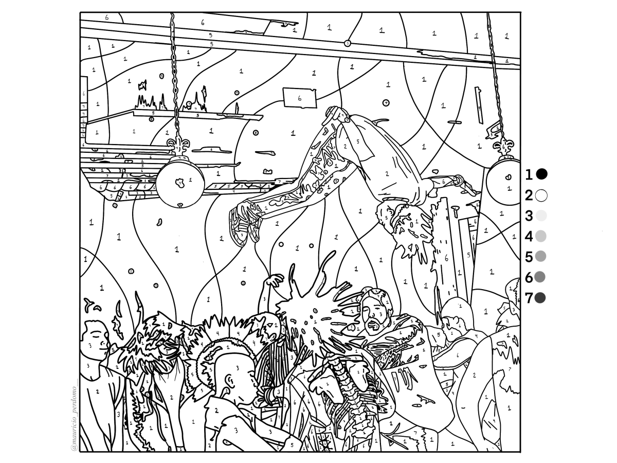 Ракета раскраска