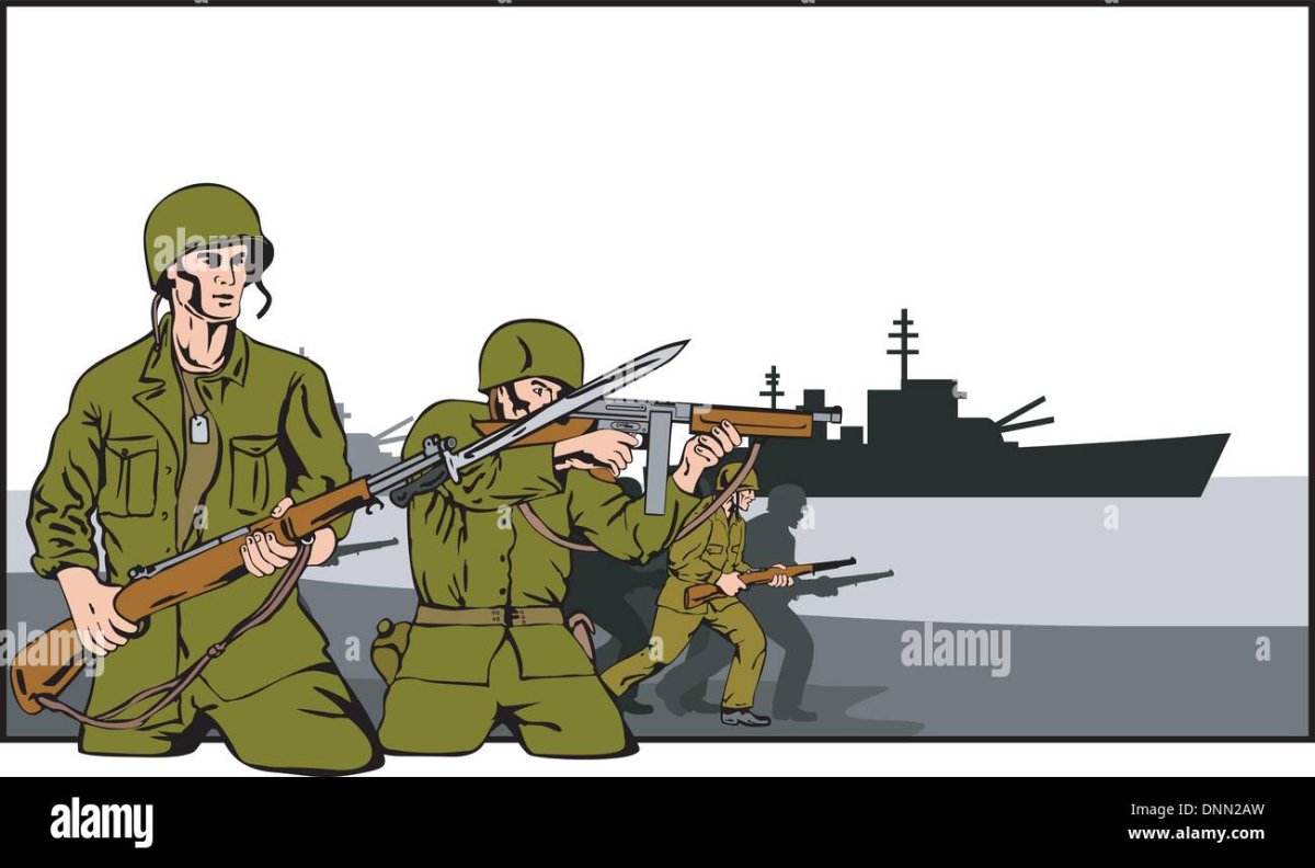 Морская пехота рисунок