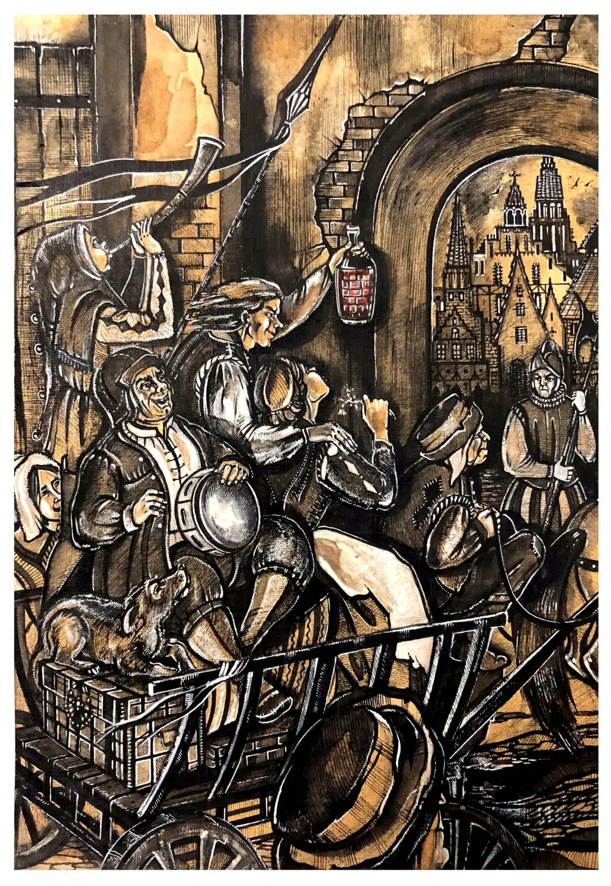 Тиль Уленшпигель Графика