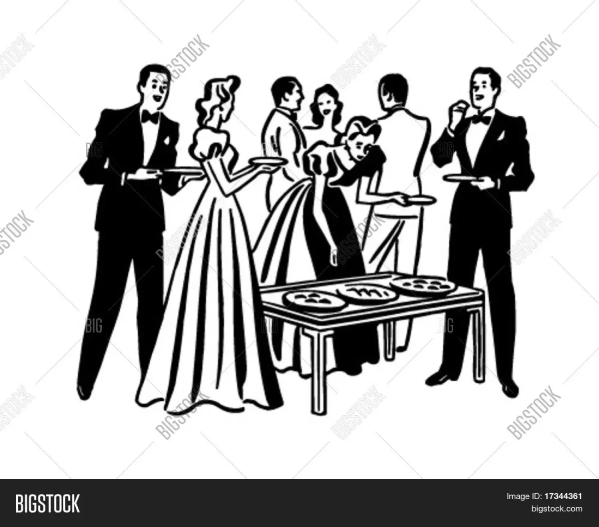 Официальный этикет иллюстрация