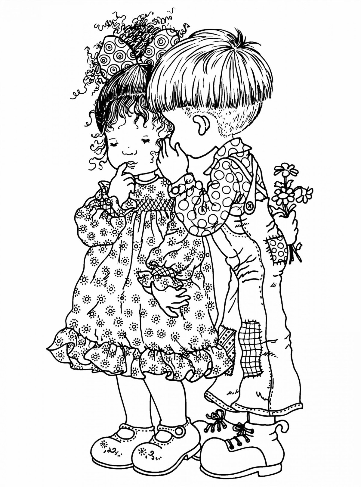 Раскраска кукла скаляскай