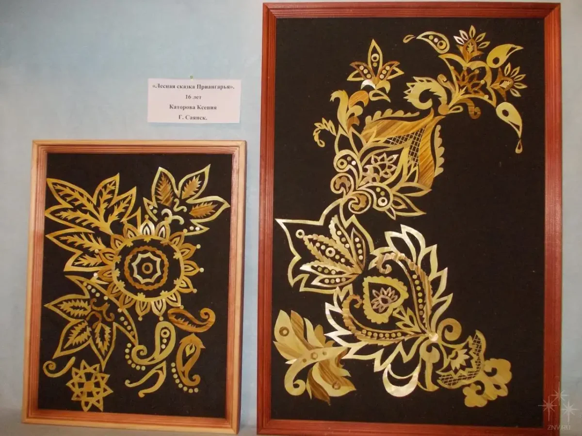 Панно из соломы для детей