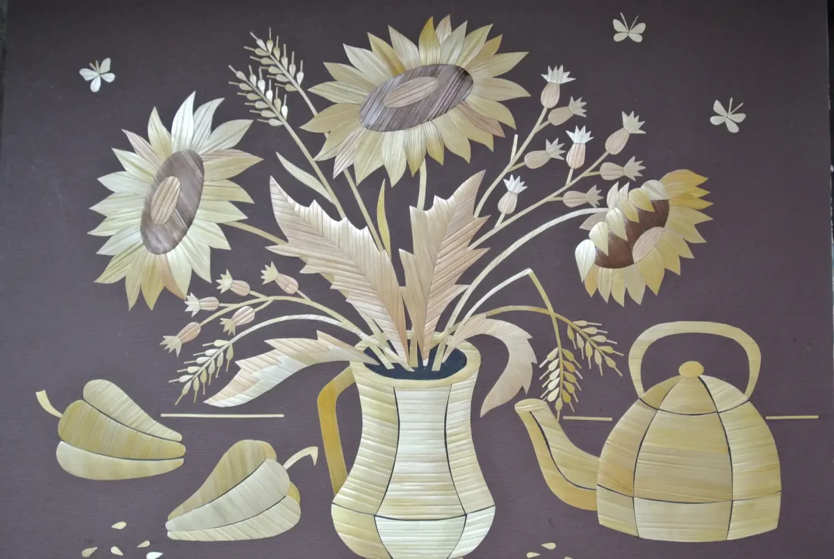 Пейзаж из соломки