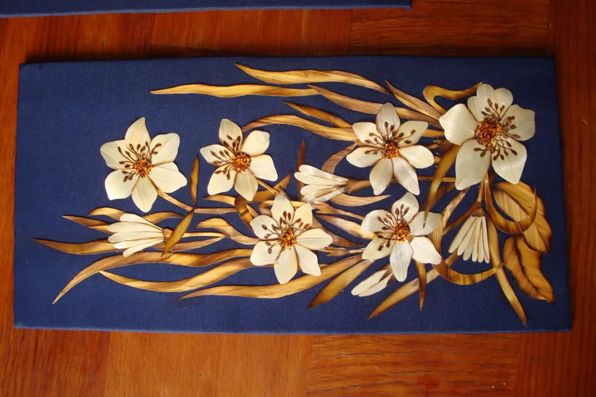 Козлов Валерий Владимирович картины из соломы