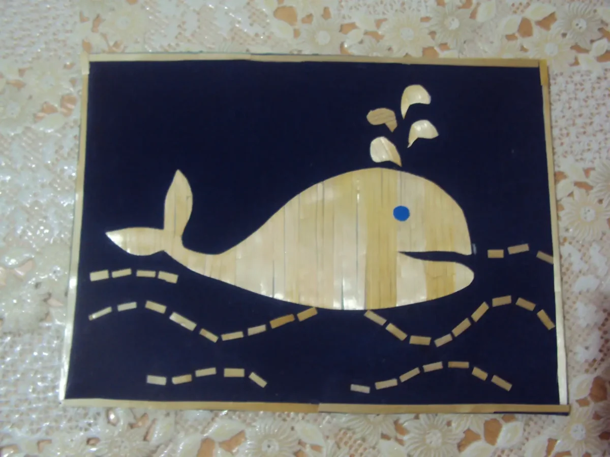 Панно из соломы