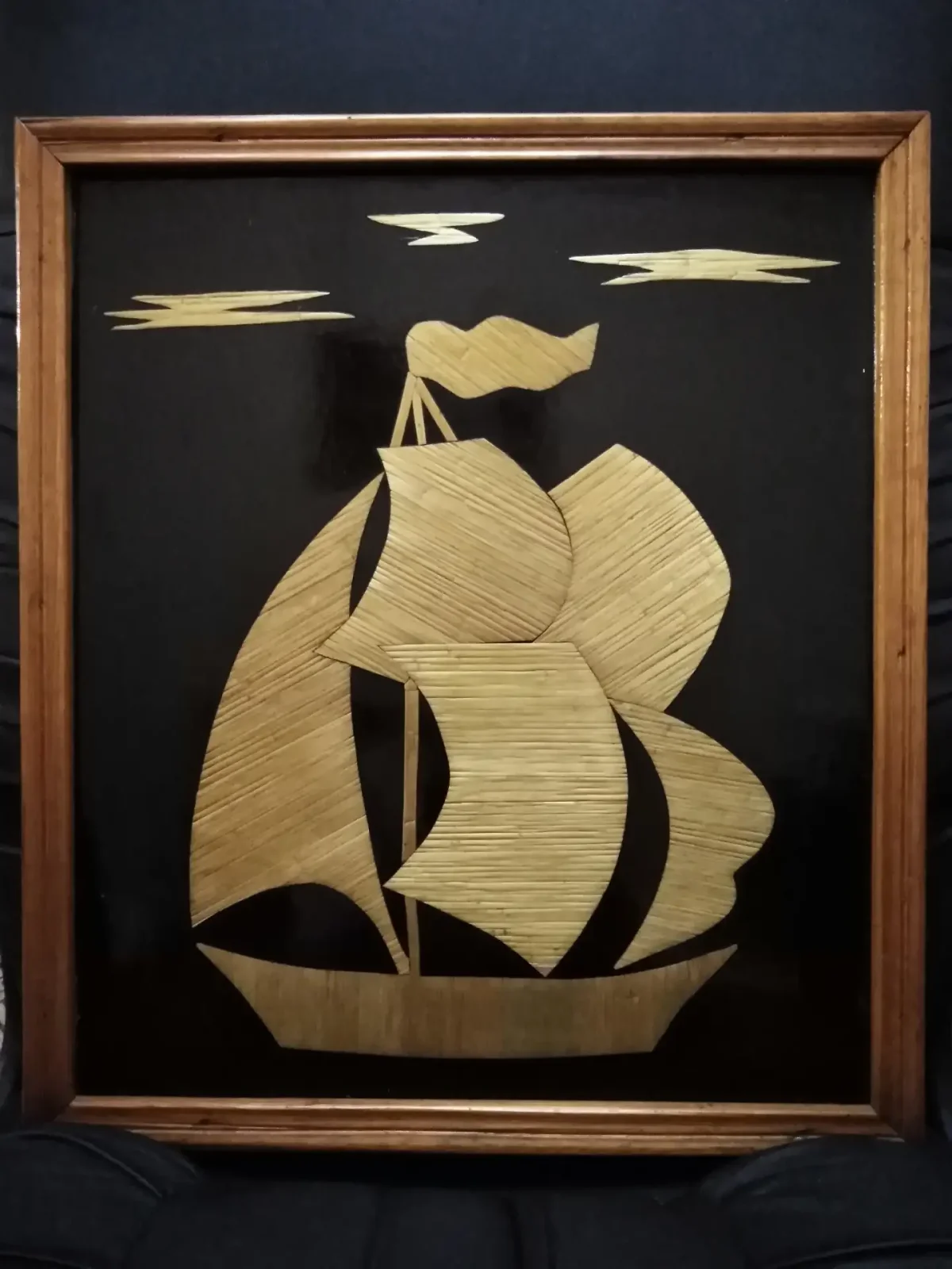 Панно из соломки