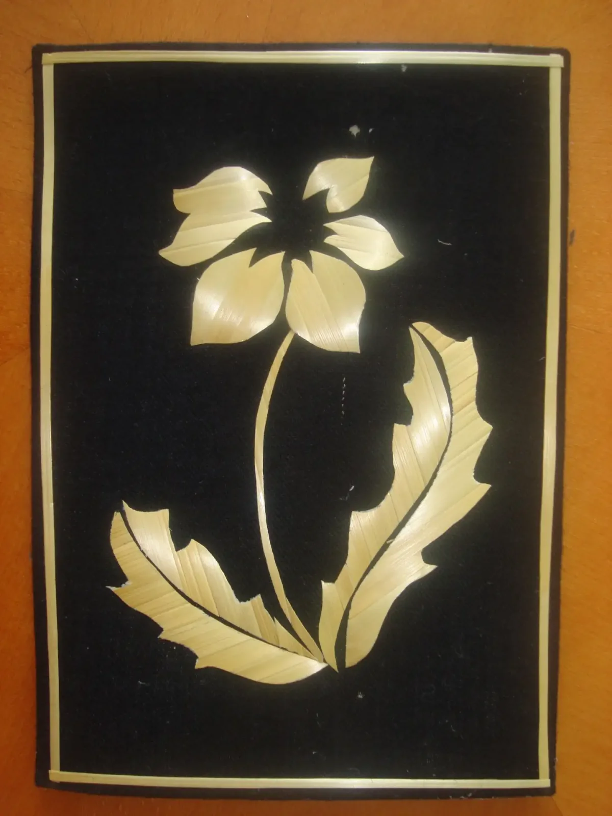 Панно из соломы