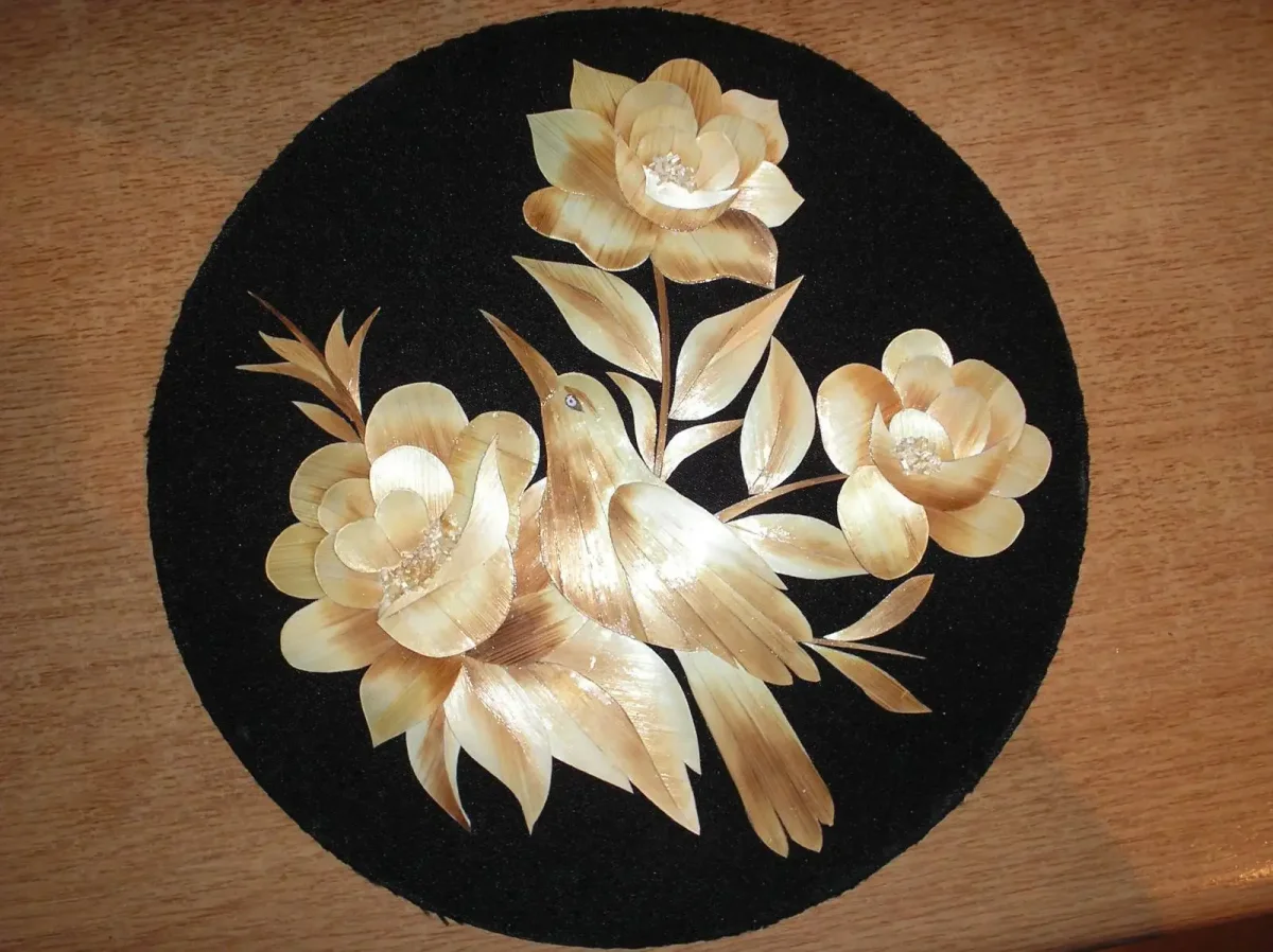 Панно из соломки Николай Бочковский