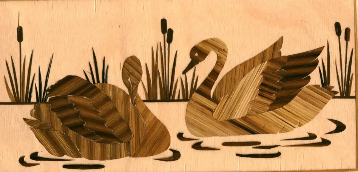 Панно из соломки