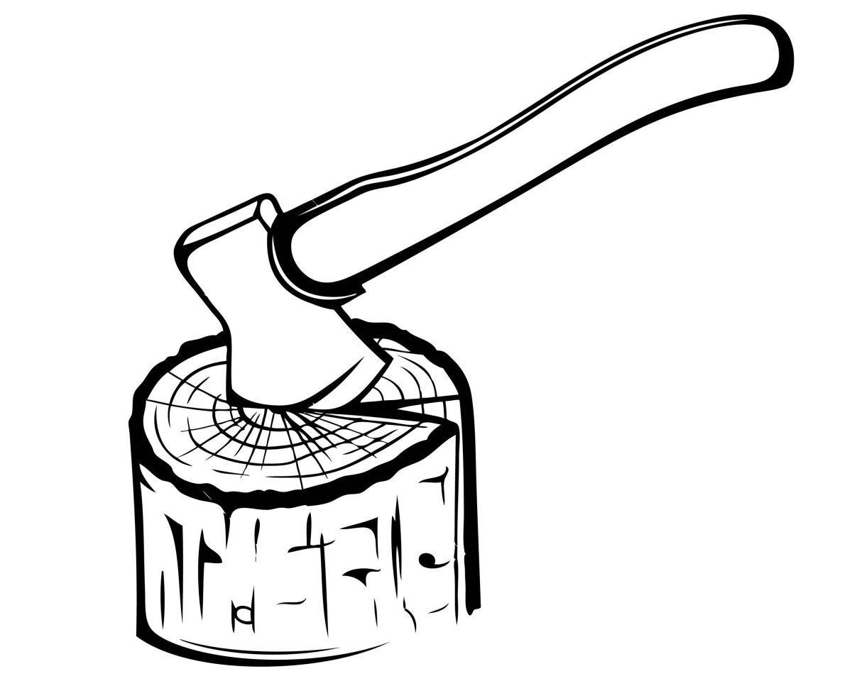 Пень с топором