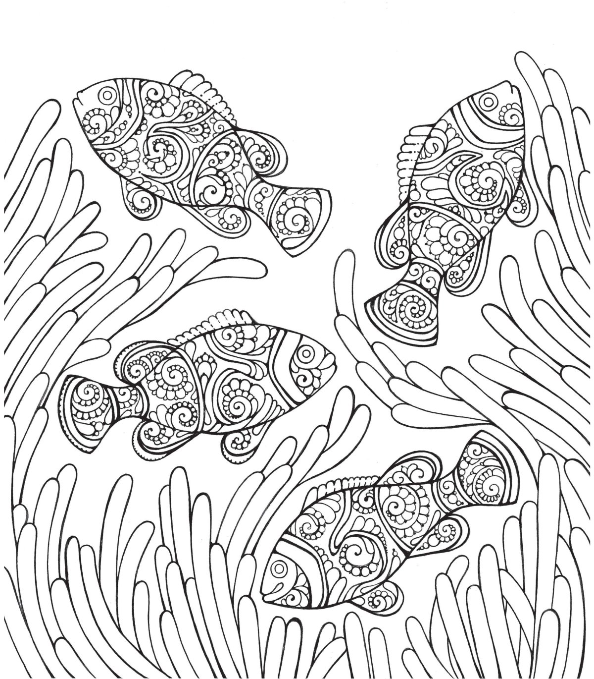 Подводный мир рисунок карандашом