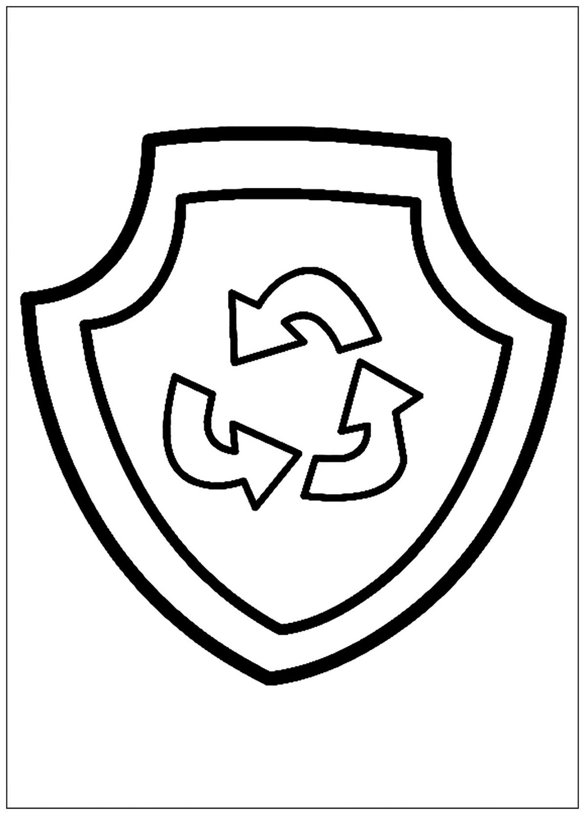 Щенячий патруль раскраска эмблема