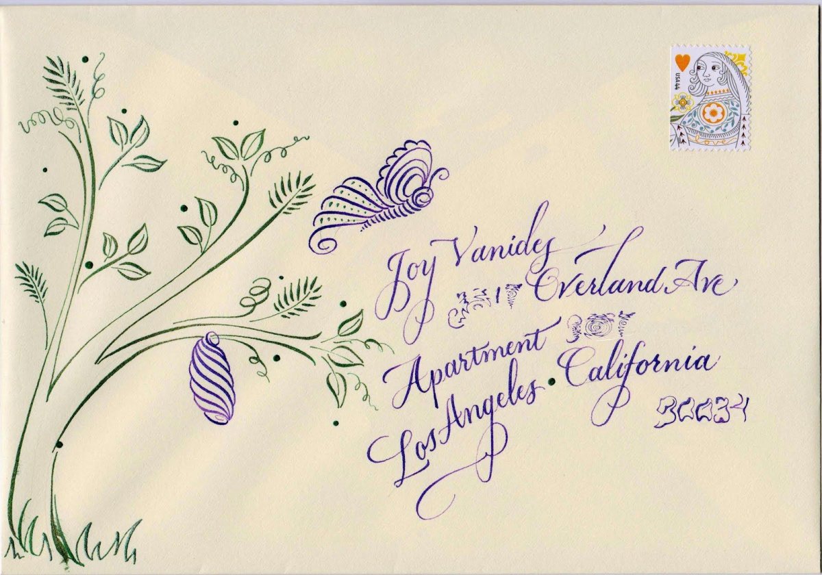 Пасхальная открытка каллиграфия