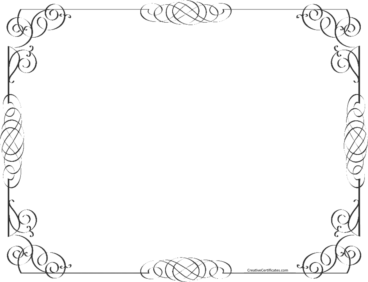 Рамка для текста горизонтальная