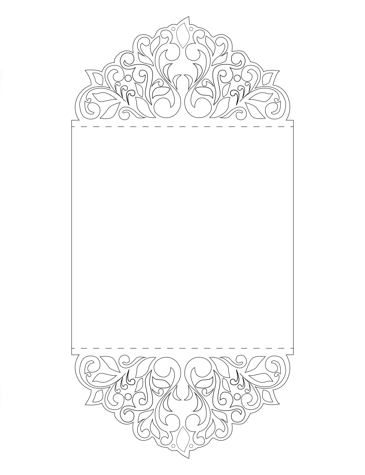 Макет конверта для плоттера