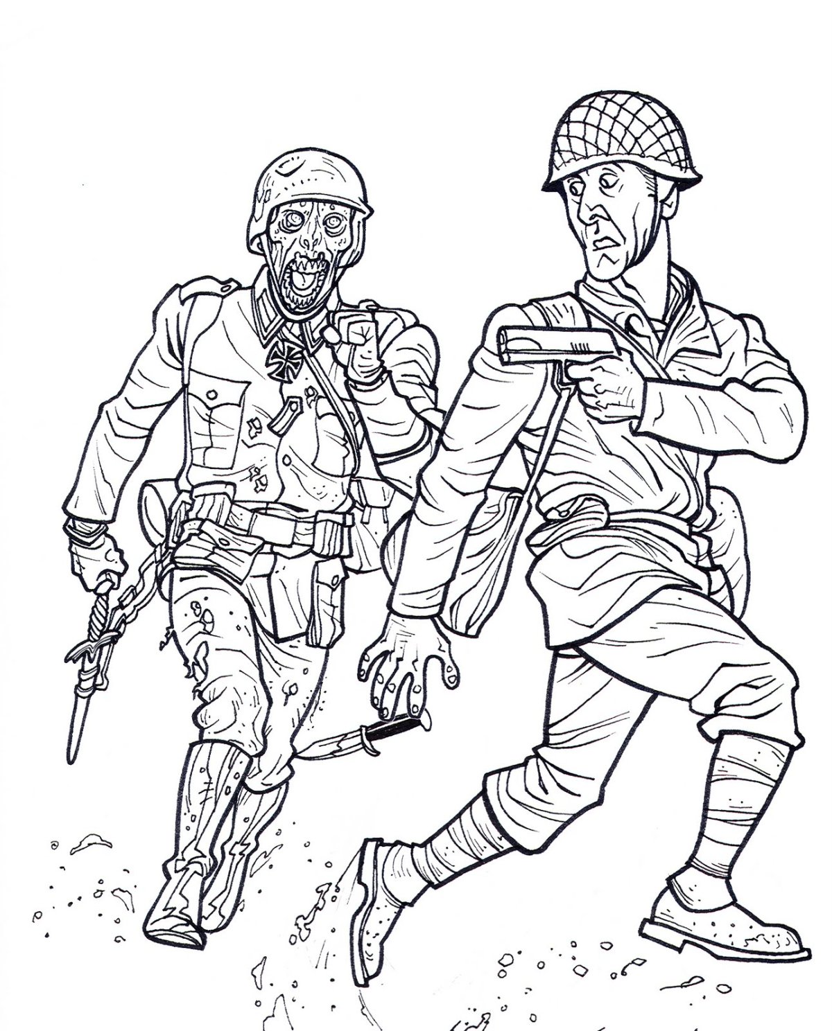 Спецназ. Раскраска