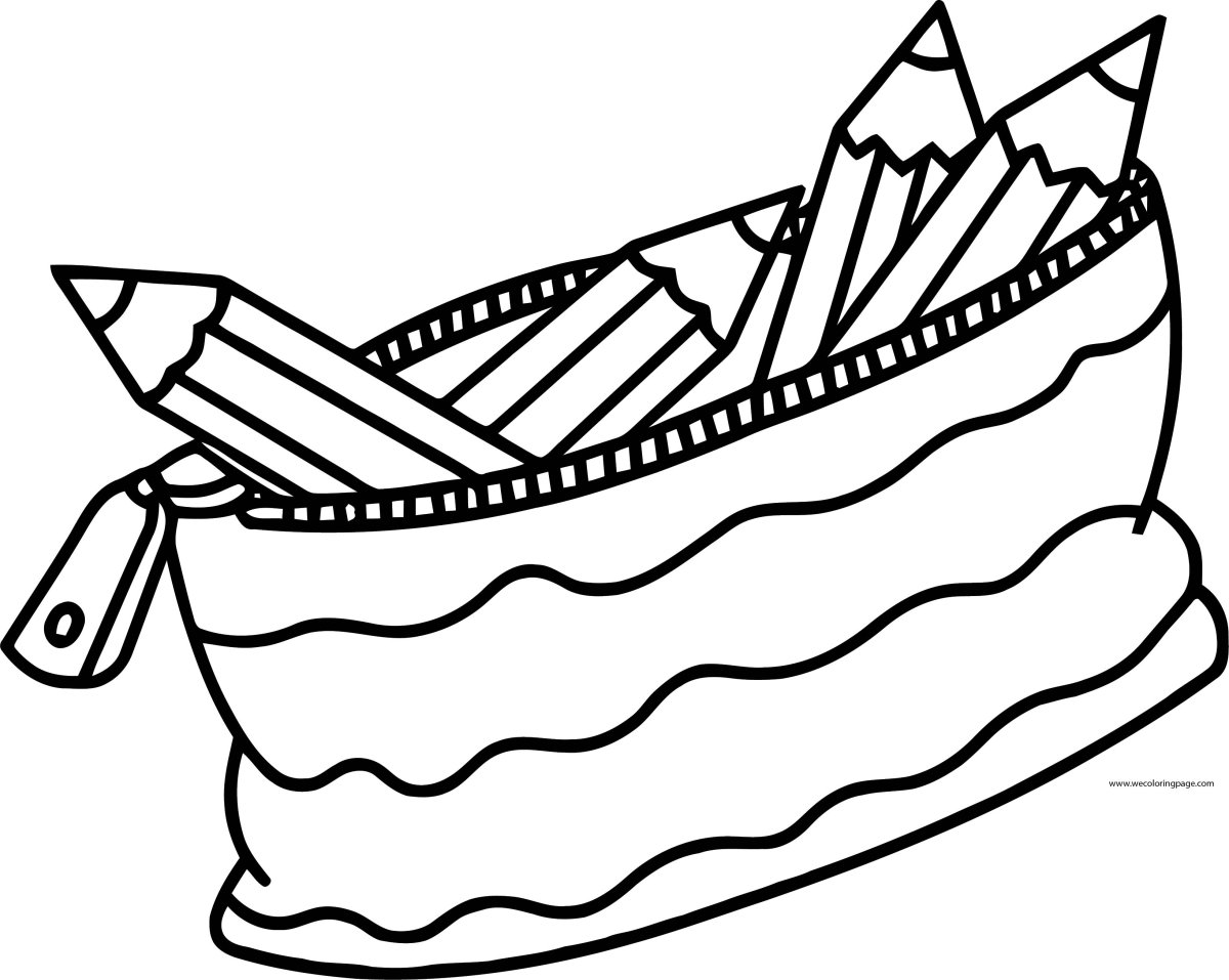 Pencil Case раскраска для детей