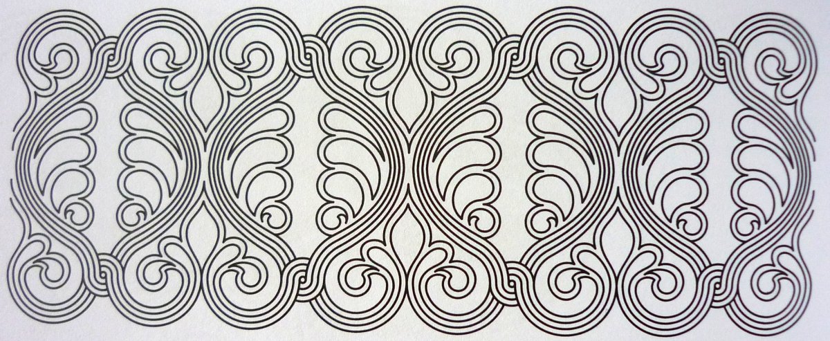 Грузинский орнамент в векторе