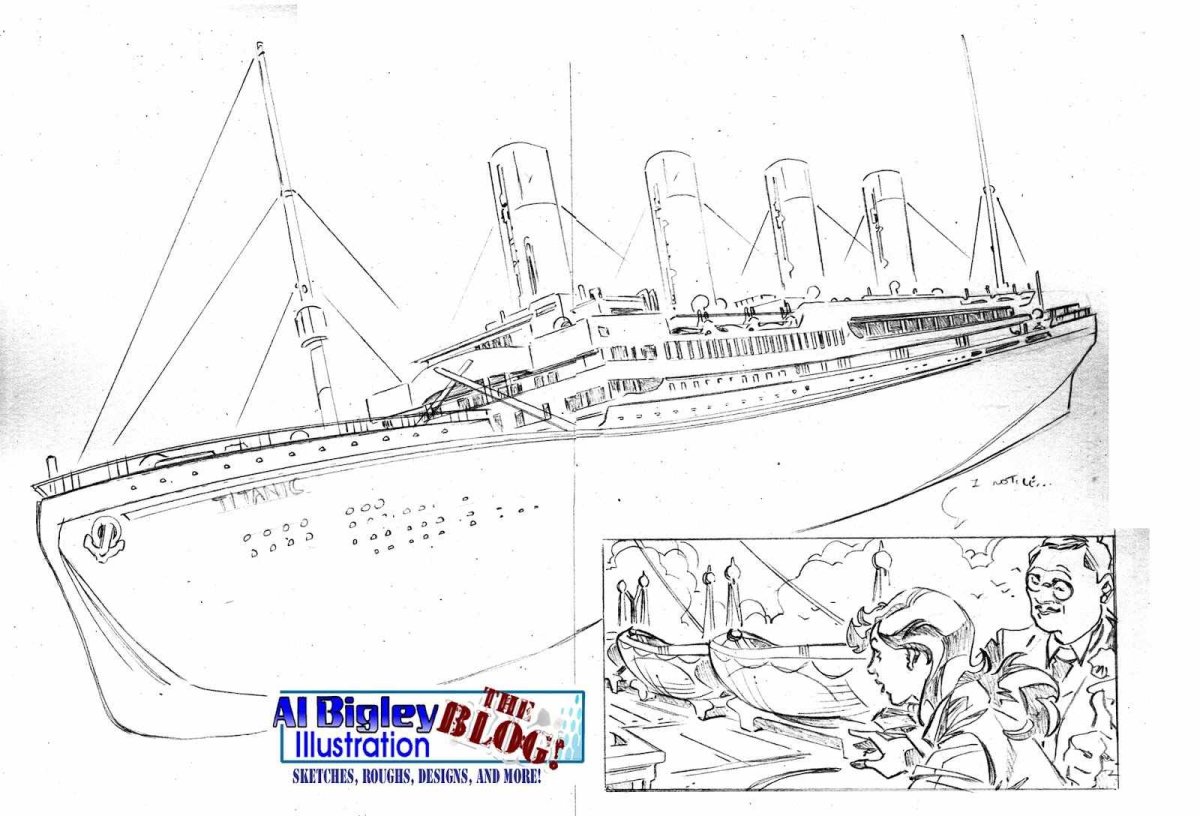 Британик рисунок сбоку