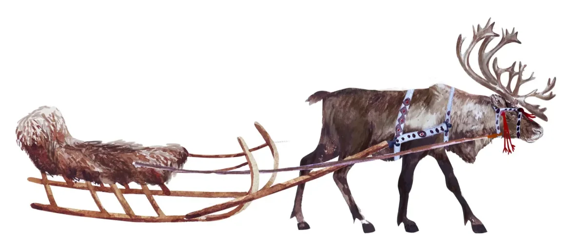 Оленья упряжка