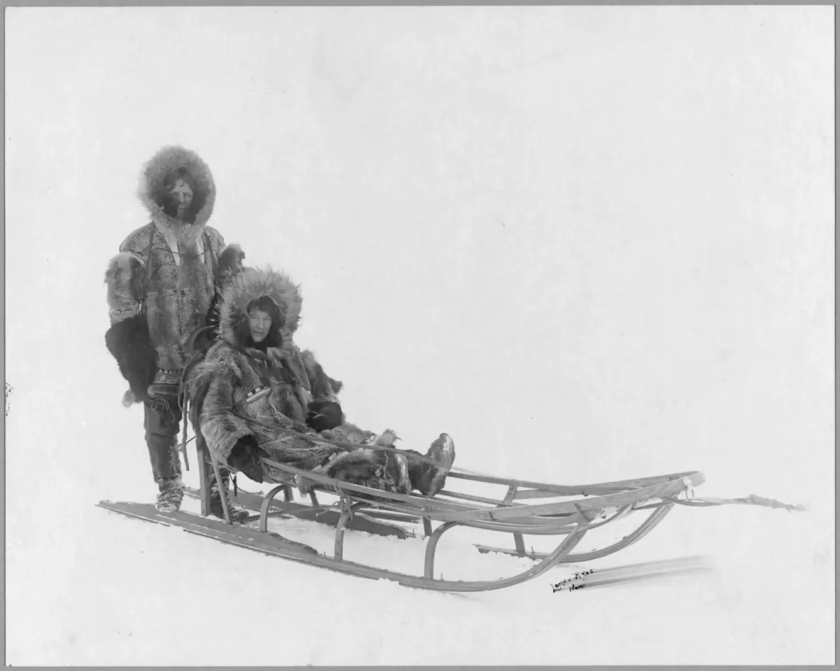 Собачья упряжка Нарты Эскимосы