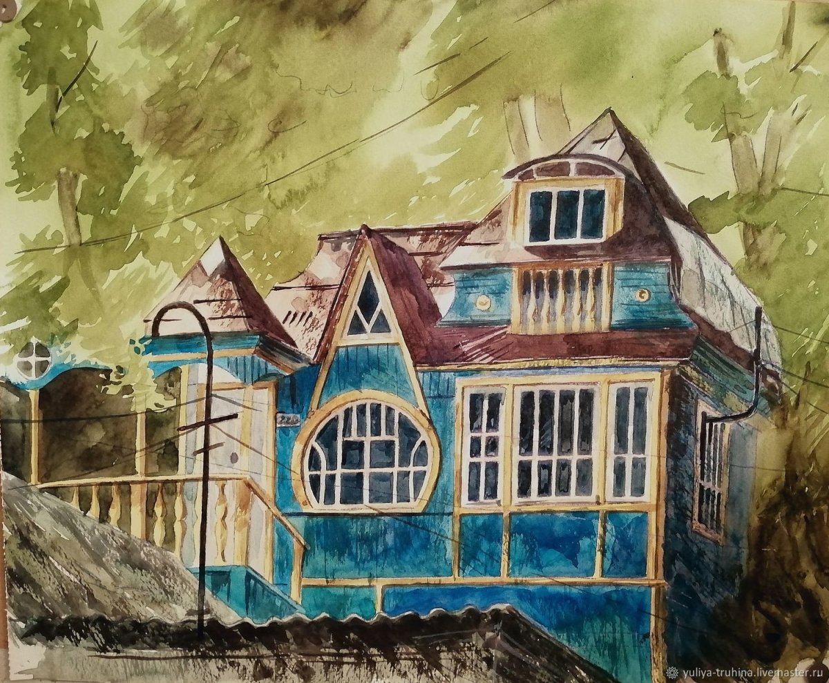 Синий домик Шагал